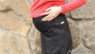 Těhotenské outdoorové kalhoty s membránou
