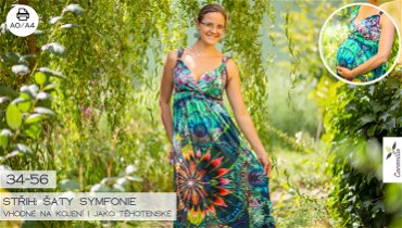 Šaty Symfonie (vhodné též na kojení i v těhotenství) – střih