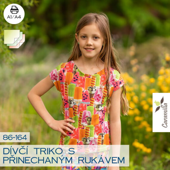 triko prinechany rukav divci