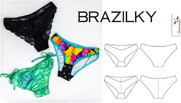 Spodní kalhotky brazilky (střih a návod)