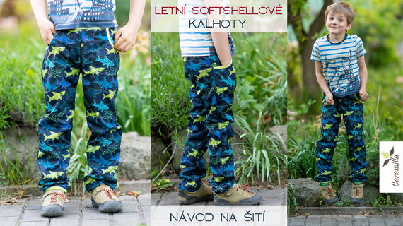 Letní softshellové kalhoty – návod na šití