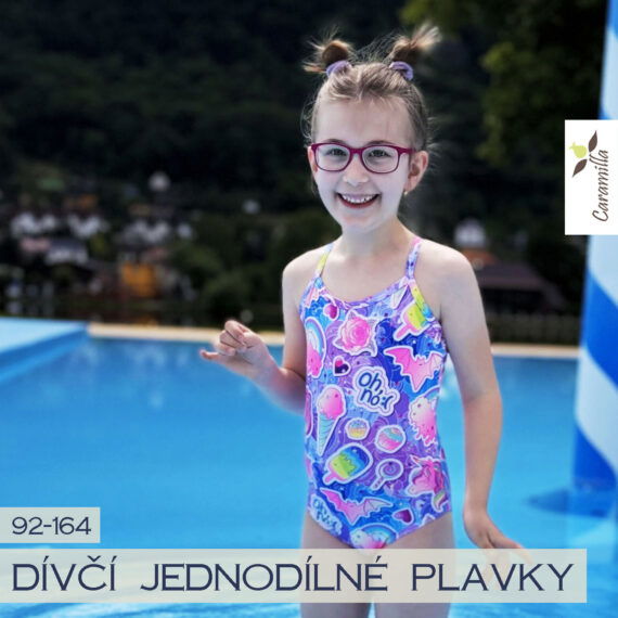 Dívčí jednodílné plavky 92-164