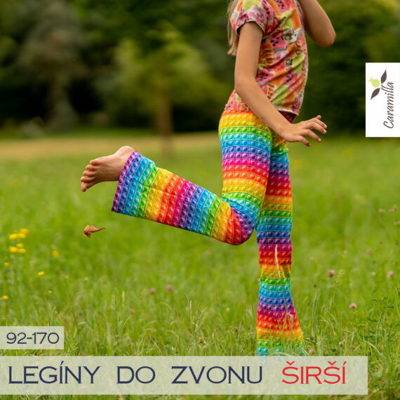 Dětské legíny do zvonu - ŠIRŠÍ 92 - 170