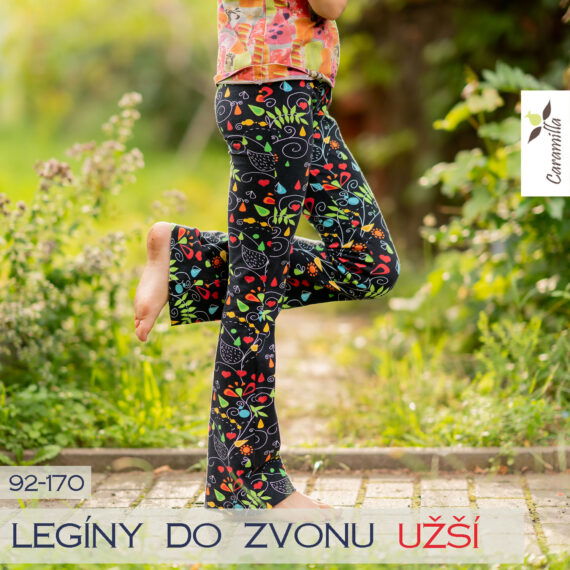 Dětské legíny do zvonu - UŽŠÍ 92 - 170