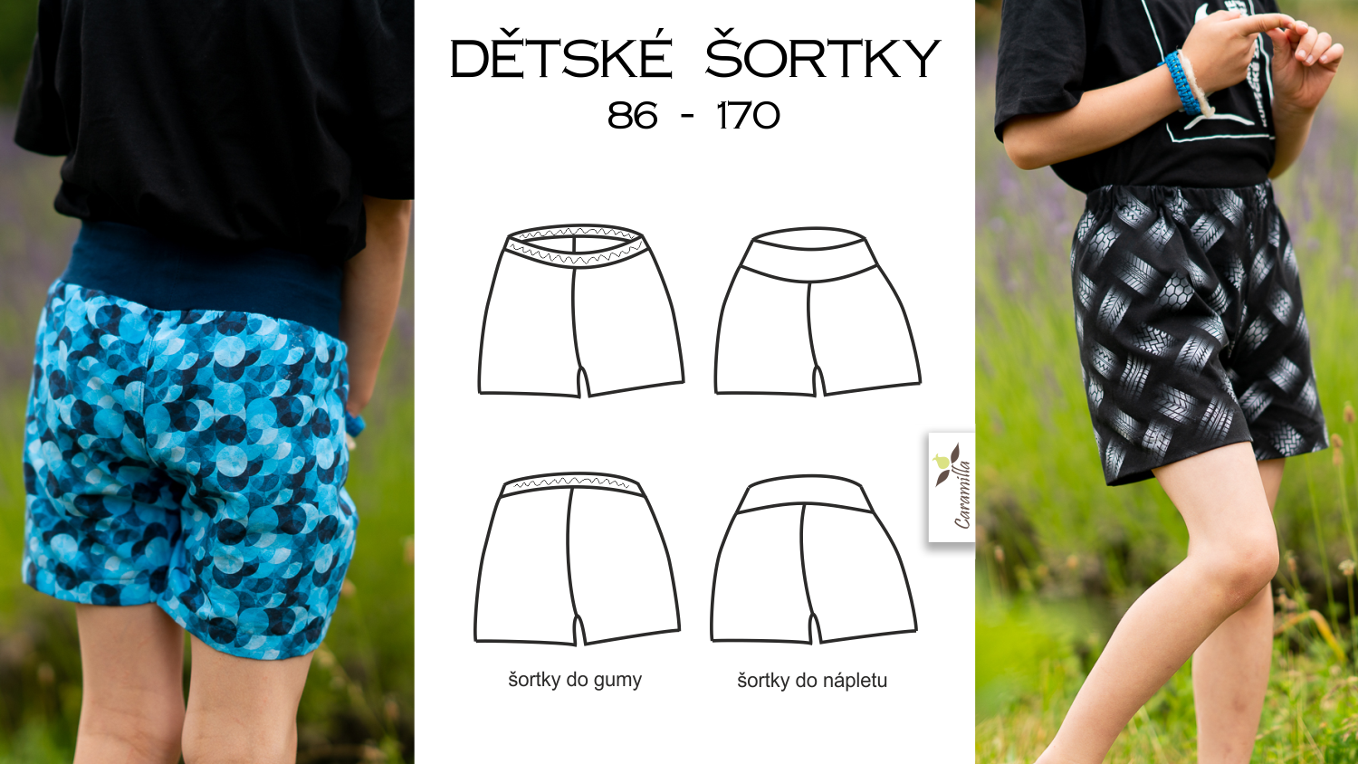 Dětské šortky 86-170 (Střih a návod)