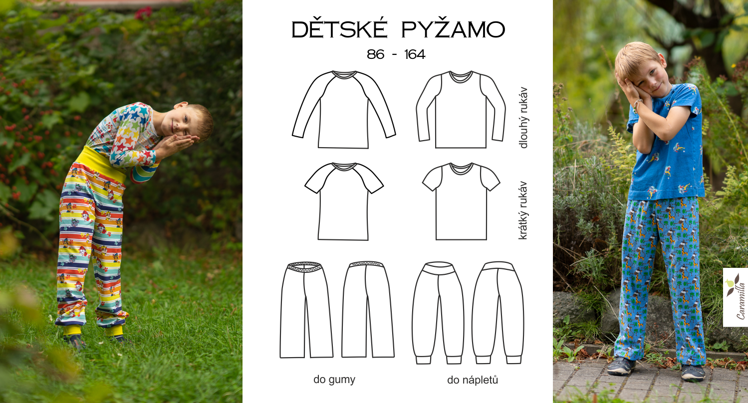 Set střihů na dětské pyžamo (86-164)