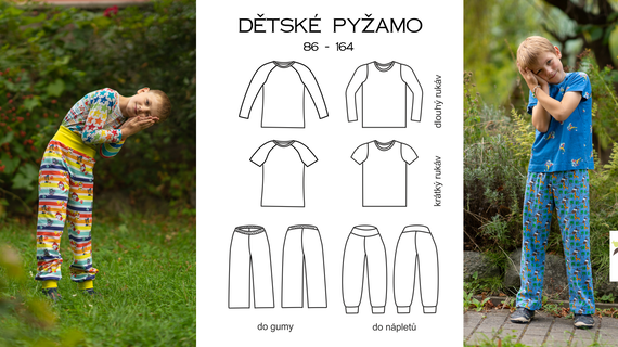 Set střihů na dětské pyžamo (86-164)