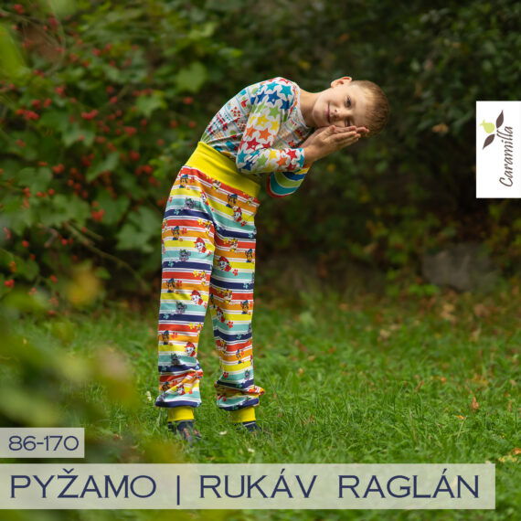 Dětské pyžamo - raglánový rukáv 86-164