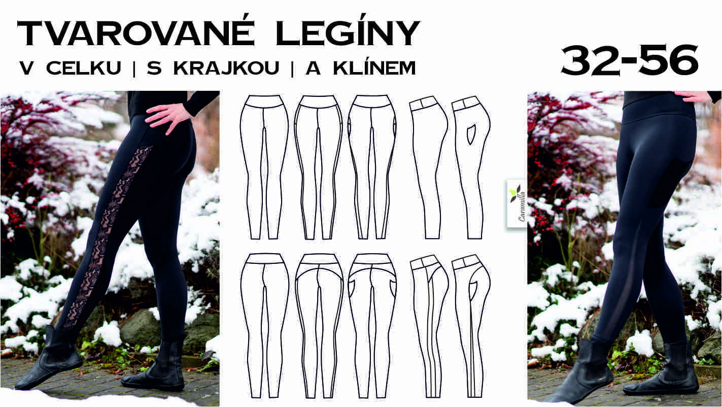 Dámské tvarované legíny (Střih a návod)