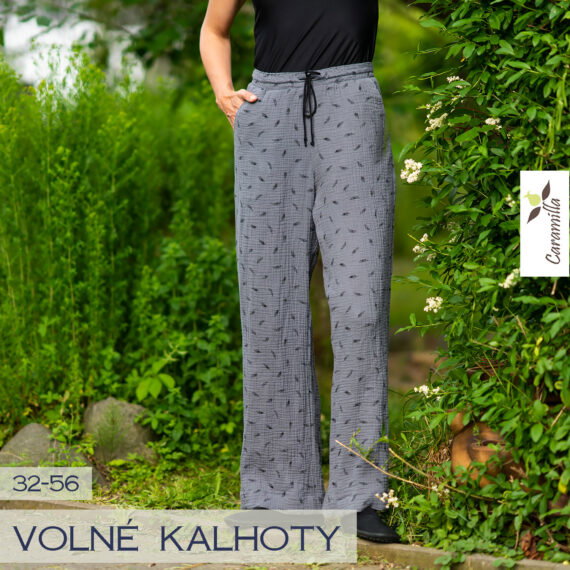 Dámské volné kalhoty - varianta pro mušelín 32-56