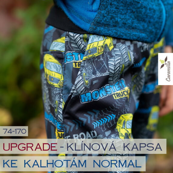 Upgrade: Klínová kapsa k (nejen) softshellovým kalhotám NORMAL 74–170